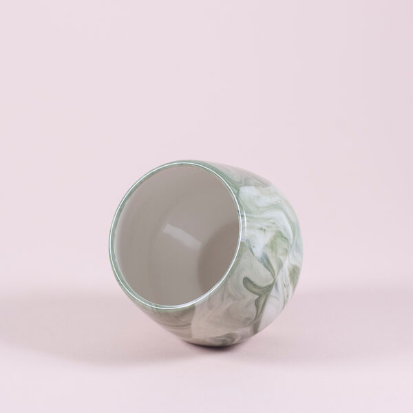 Marble cup — green, 270 ml
