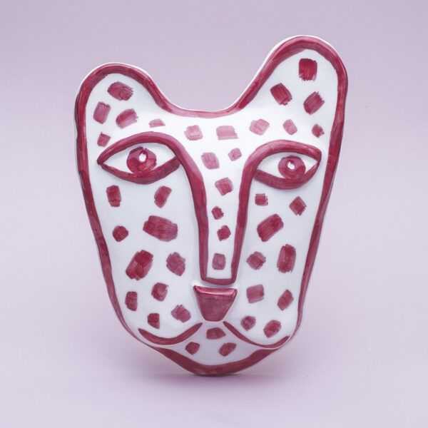 Decorative Red Cheetah mask