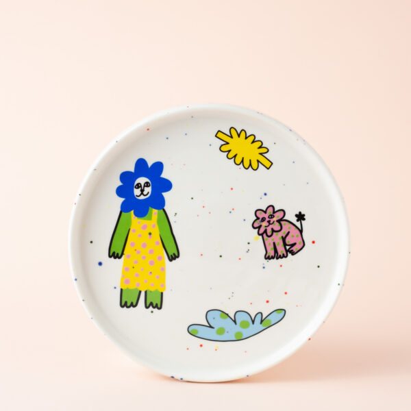 Flower girl plate, 20 cm
