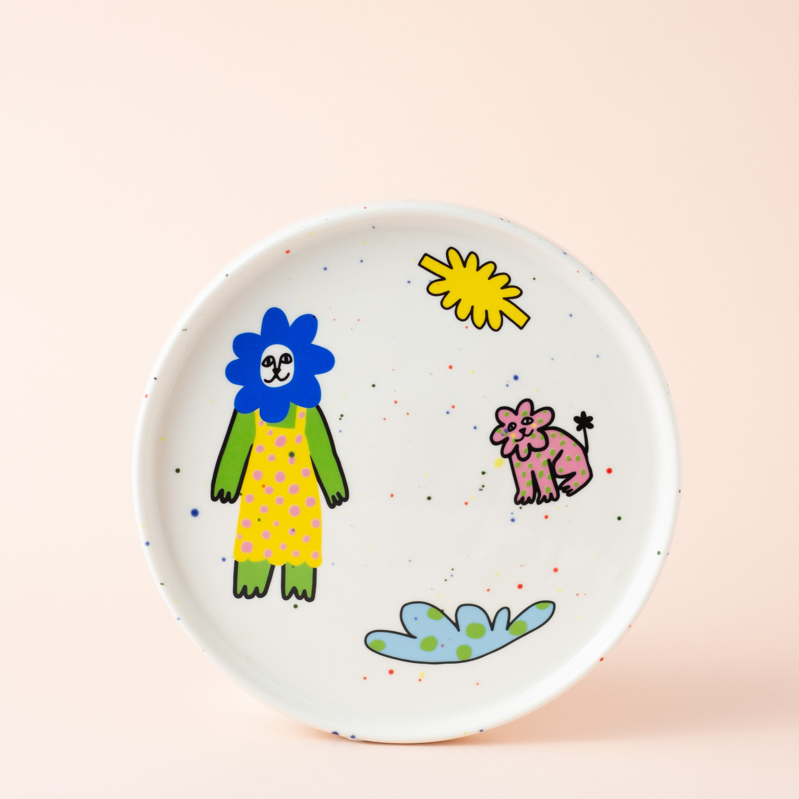 Flower girl plate, 20 cm