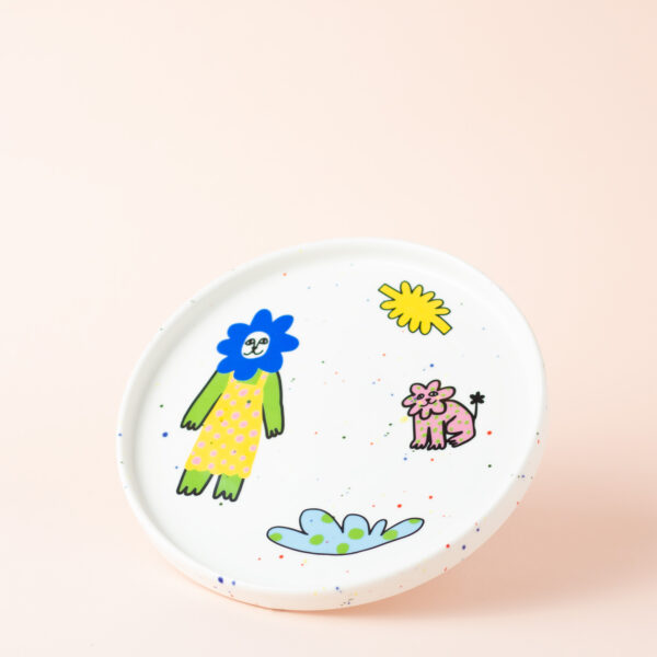 Flower girl plate, 20 cm