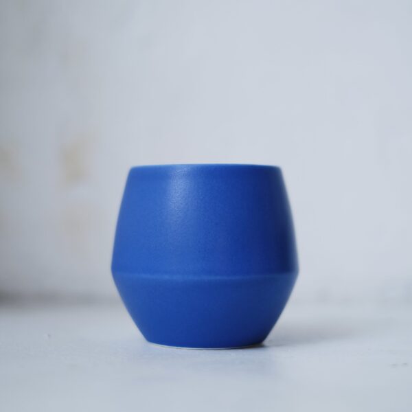 Blue satin cup, 270 ml