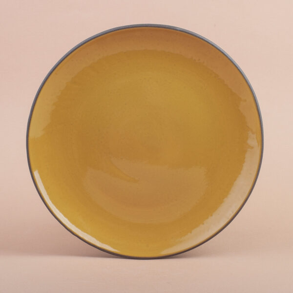 Island plate amber, 26 cm