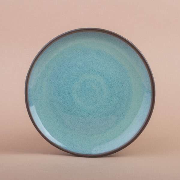 Island plate — turquoise, 20 cm