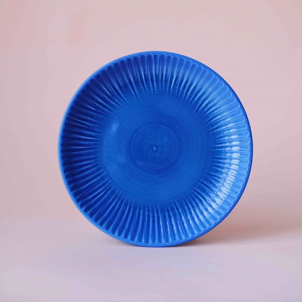 Seafruit plate — dark blue, 20 см