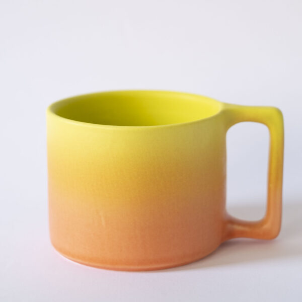 Neon mug, 550 ml (Coral and Lime)