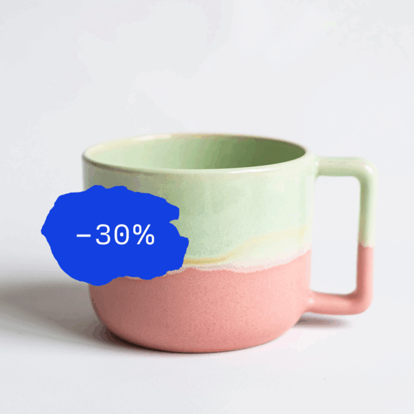 Ponyo mug, 350 ml — quirky glaze