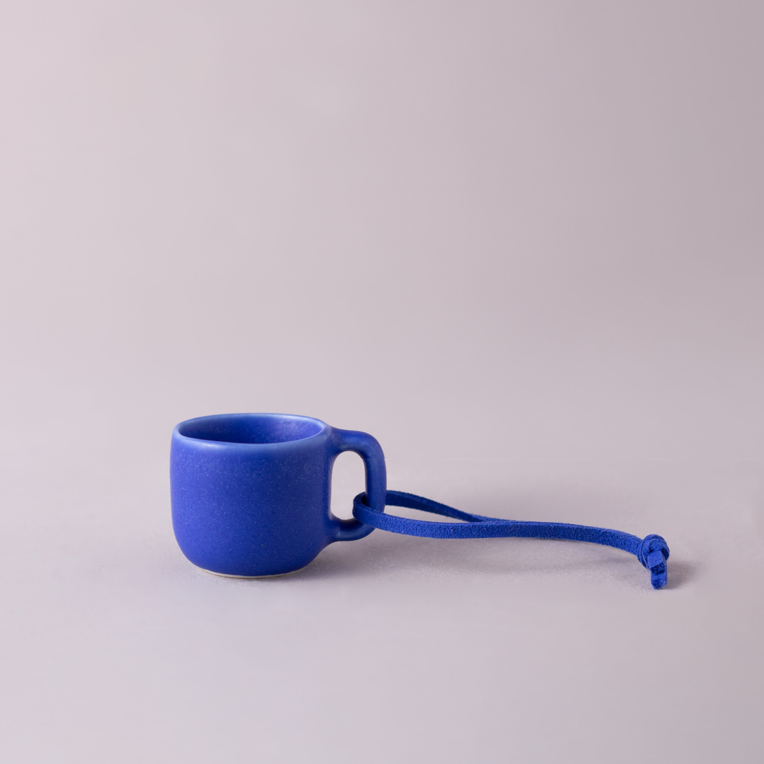 Tiny Blue Satin — Decorative mug, 9 ml