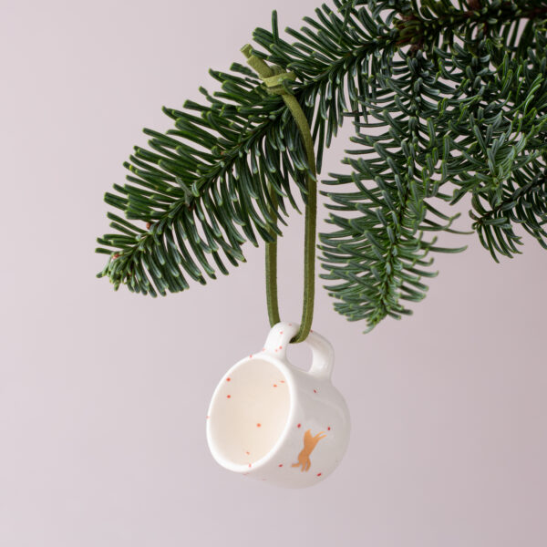 Tiny Golden Horse — Decorative mug, 9 ml